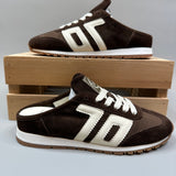 Back 70 Venice Coffee Velvet Sneaker Mule