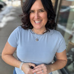 Powder Blue Asher Tee Top - Tee THREAD & SUPPLY