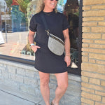 Black Modal Short Sleeve Top Top - Tee RAE MODE