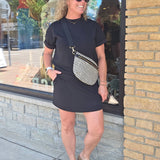 Black Modal Short Sleeve Top Top - Tee RAE MODE