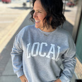 Grey LOCAL Graphic Sweatshirt Top- Sweatshirt WISHLIST