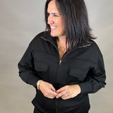 Black Modal Utility Jacket