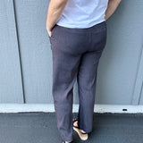 Charcoal Meg Linen Pant Bottom- Pants KUT FROM THE KLOTH