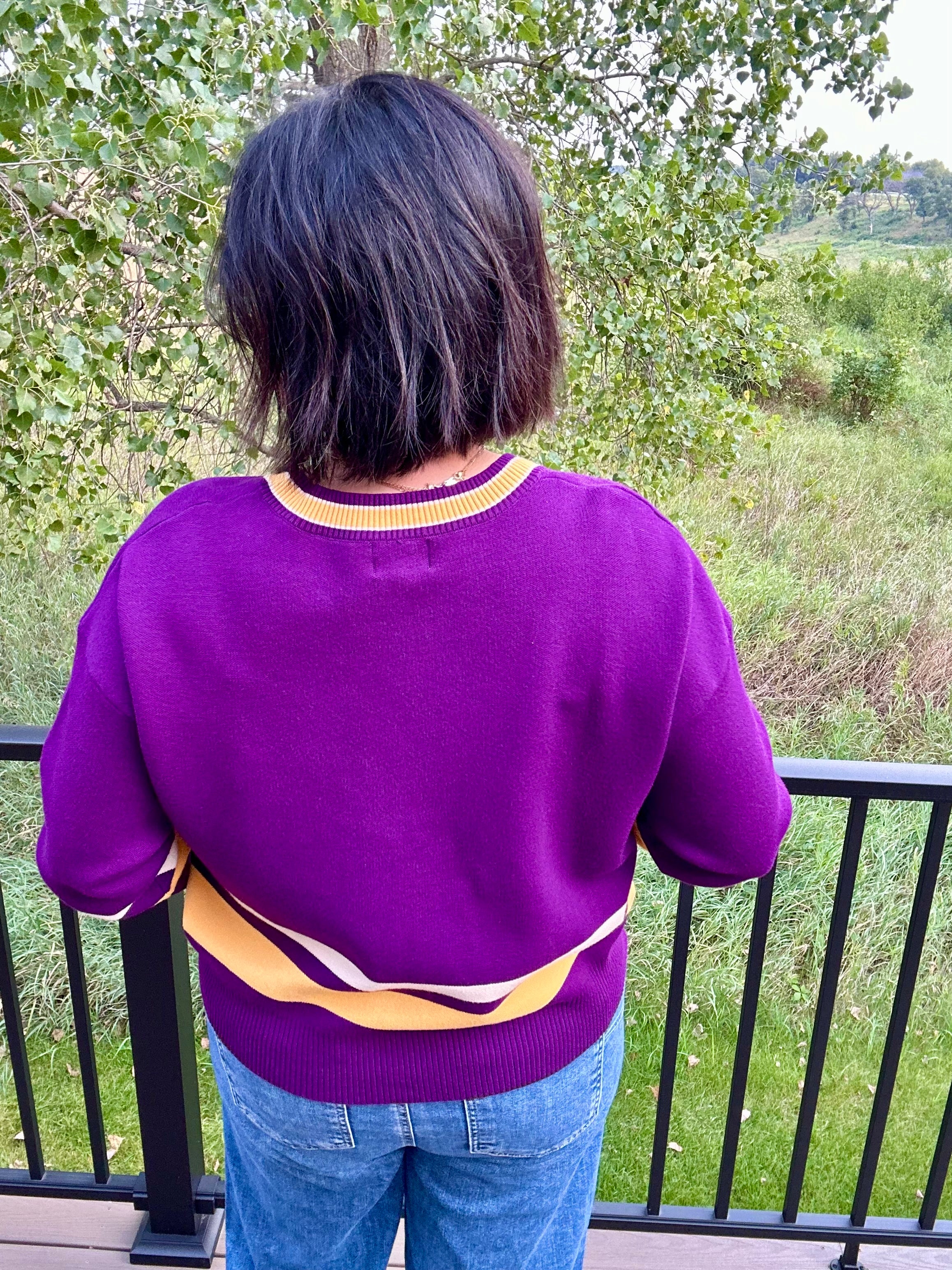 Purple Minnesota University Sweater Top - Sweater Love Letters