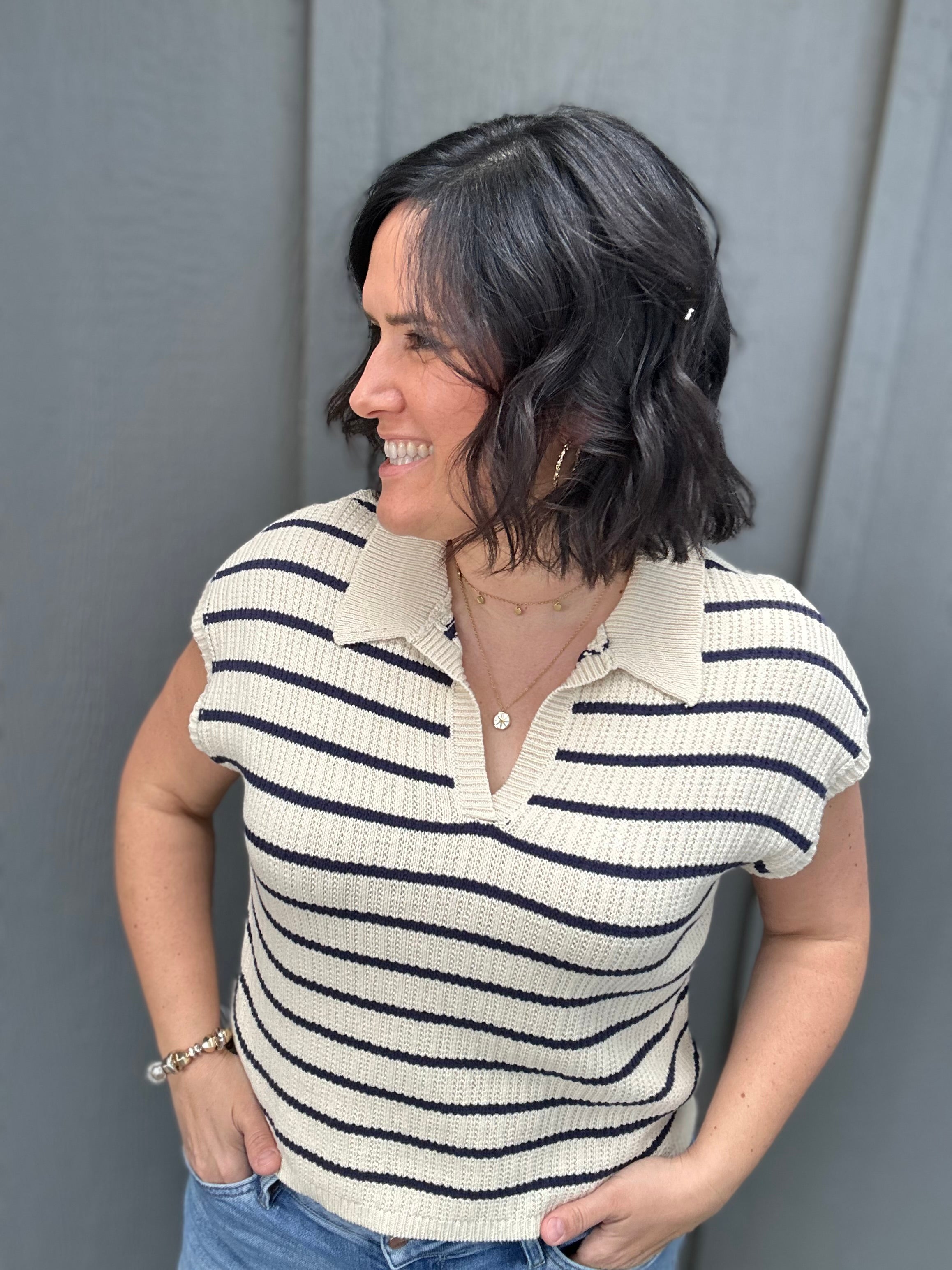 Navy Poet Top Top - Sweater THREAD & SUPPLY