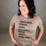 Western List Tee Top - Tee PANACHE
