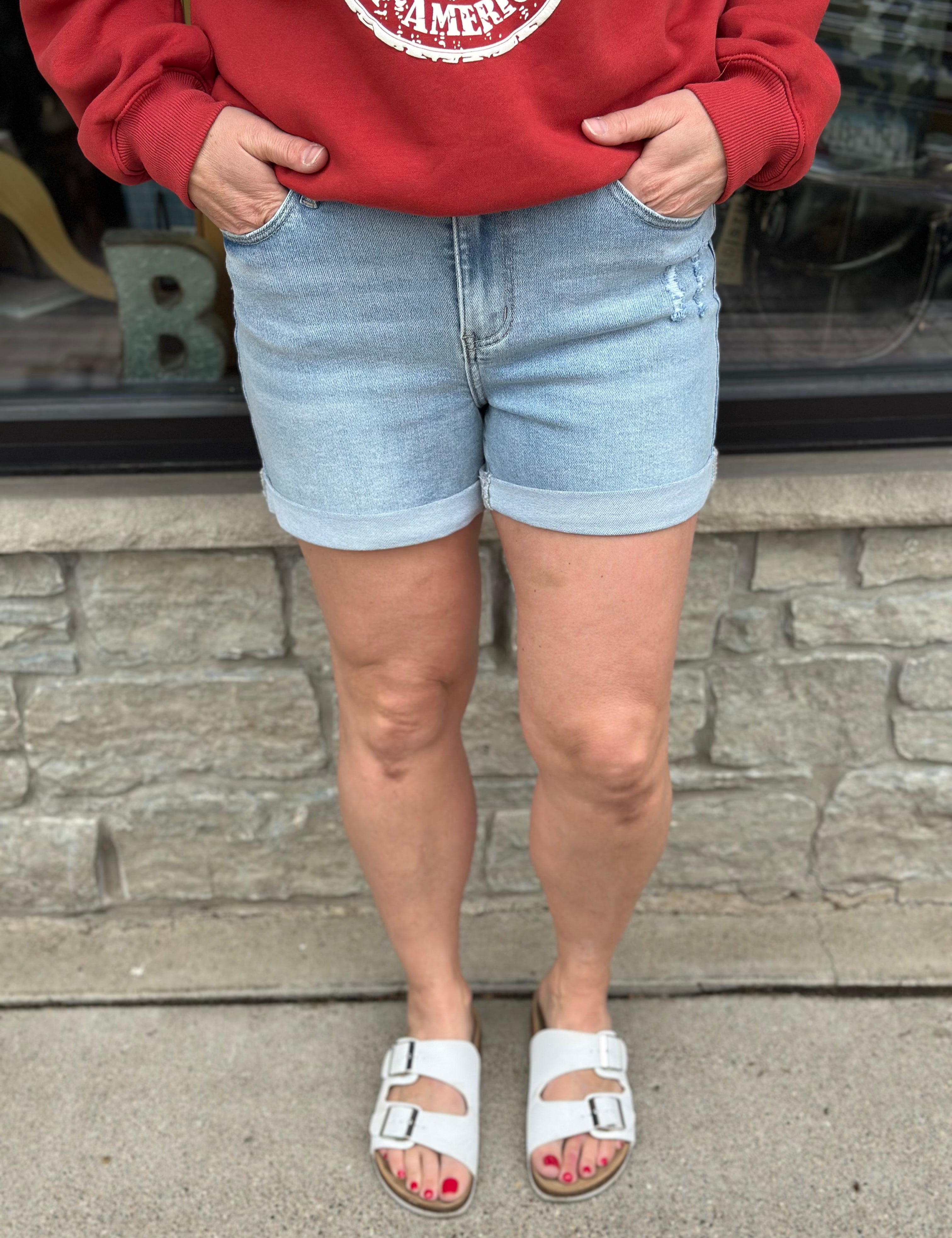 Vintage Indigo Shelby Short Bottoms - Shorts FLAG AND ANTHEM