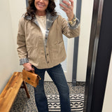 Grey Brown Jacqueline Jacket Outerwear- Jackets THREAD & SUPPLY