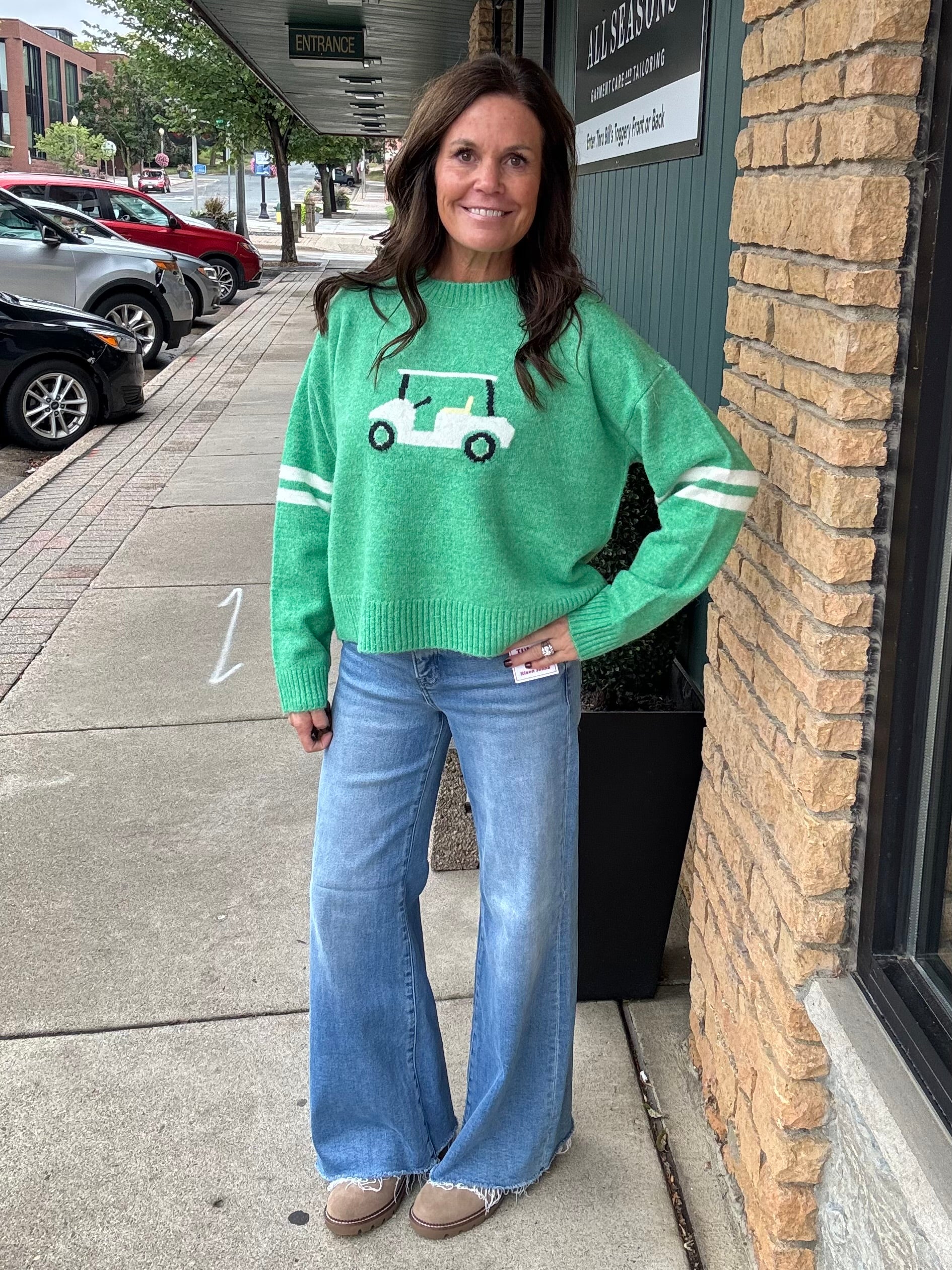 Green Golf Cart Sweater WISHLIST