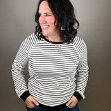 Black/White Reversible Frannie Top