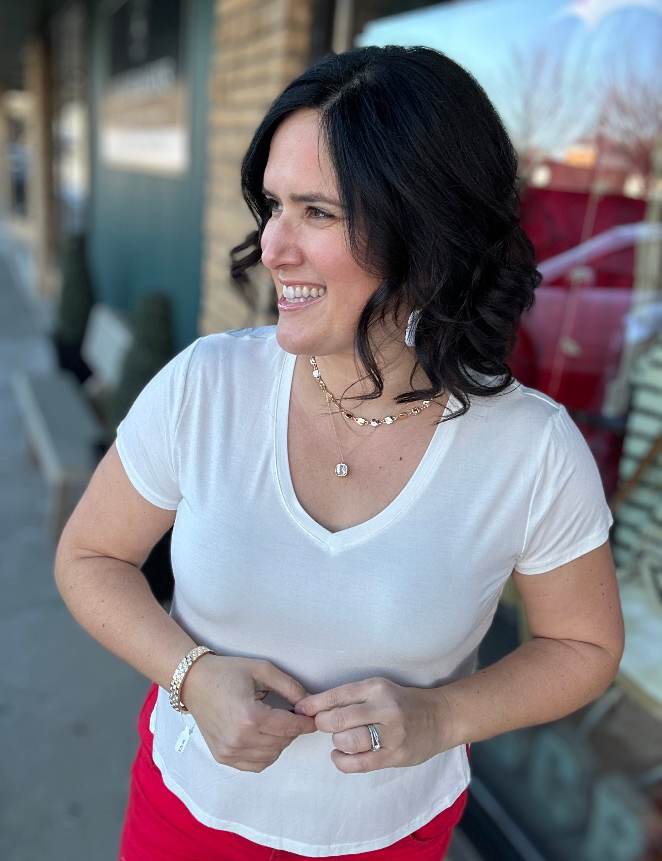 White Ananya Tee Top - Tee THREAD & SUPPLY