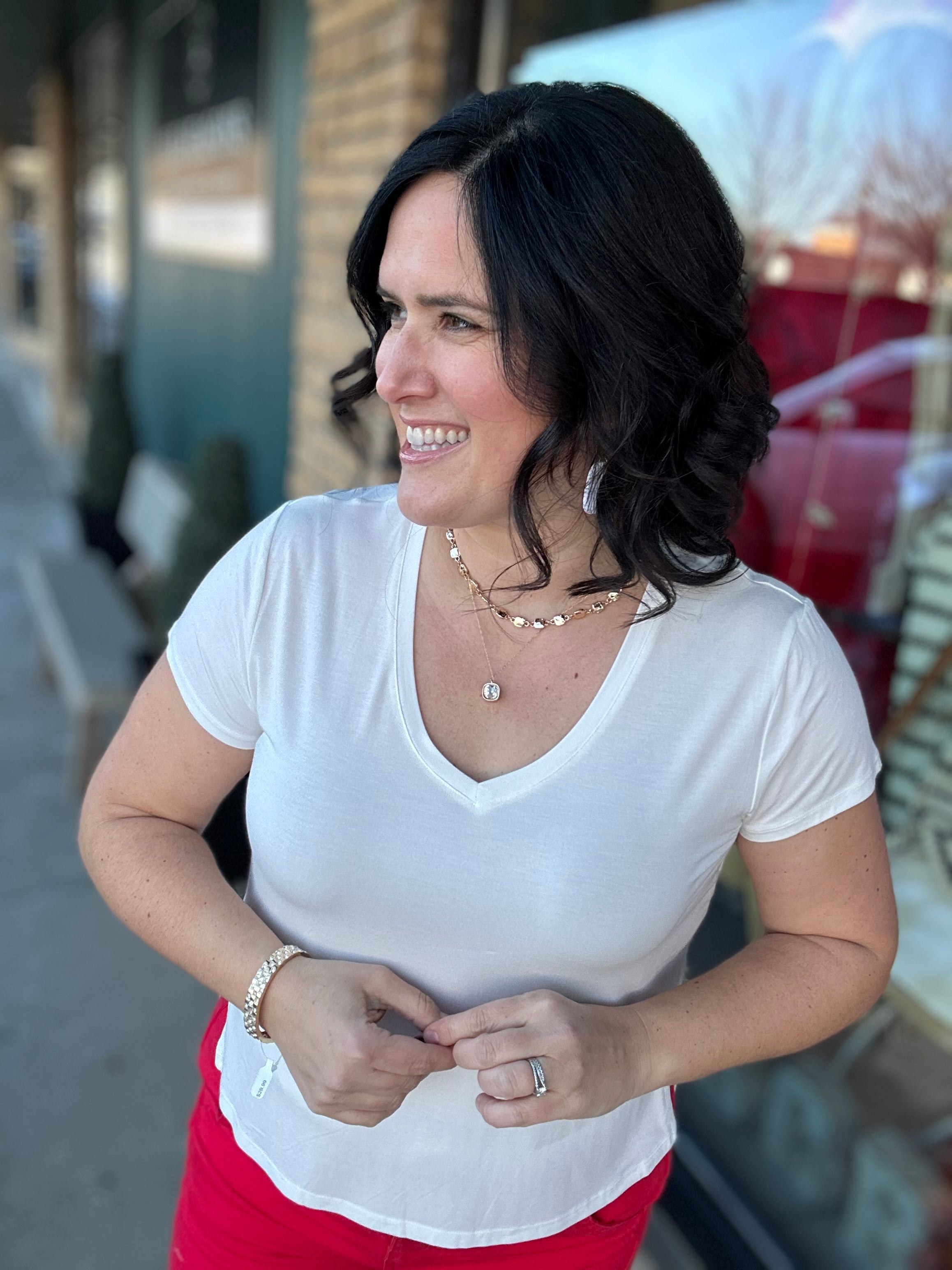 White Ananya Tee Top - Tee THREAD & SUPPLY