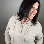 Oxford Tan Dolly Sweater Hoodie Top - Sweater THREAD & SUPPLY