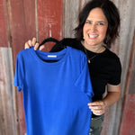 Black Crew Neck Top Top - Tee STACCATO