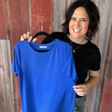 Black Crew Neck Top Top - Tee STACCATO