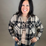 Tan & Black Plaid Button Up Tops - Button Ups PANACHE