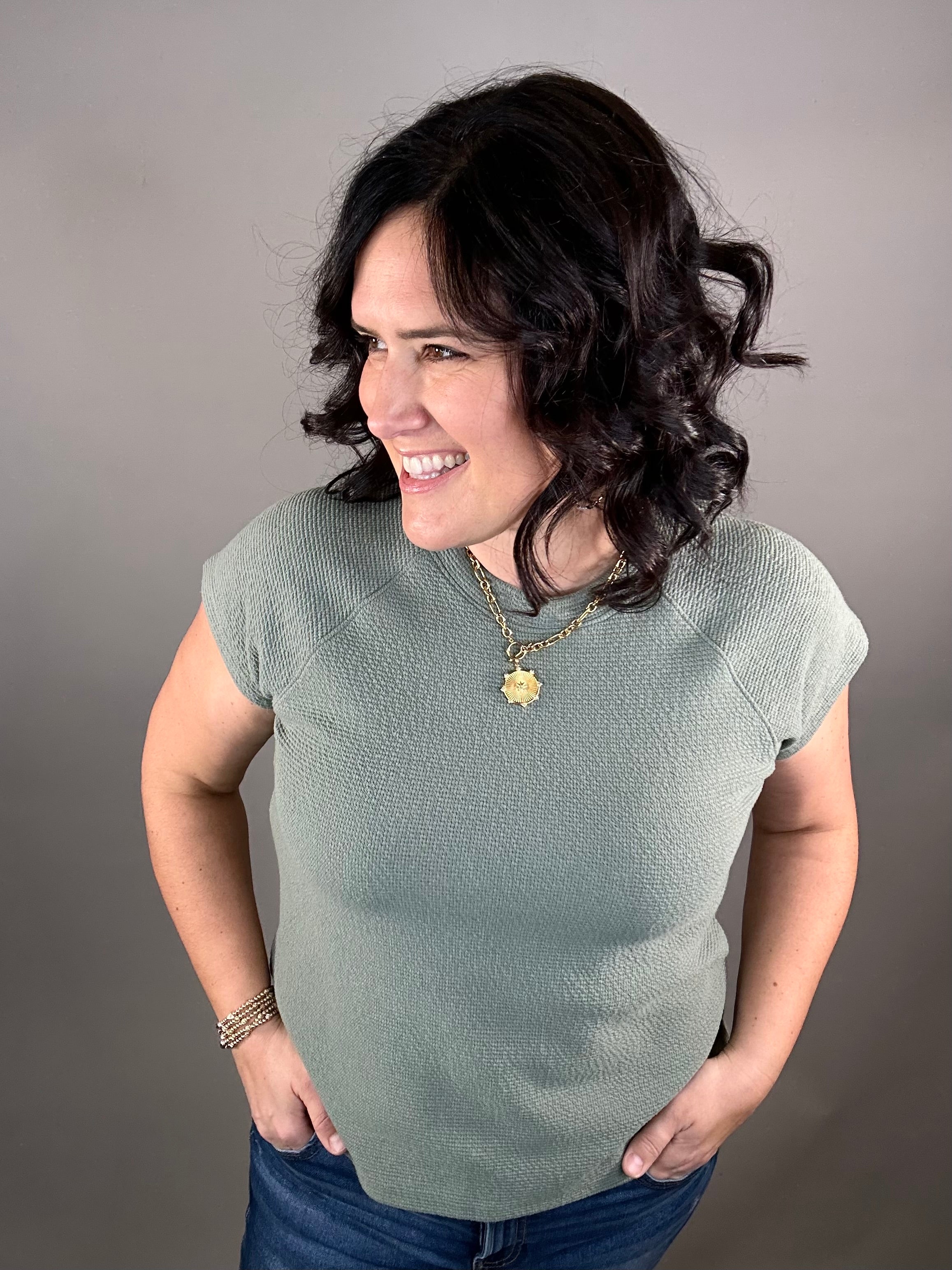 Army Cloudy Knit Top Top - Tee TRES BIEN