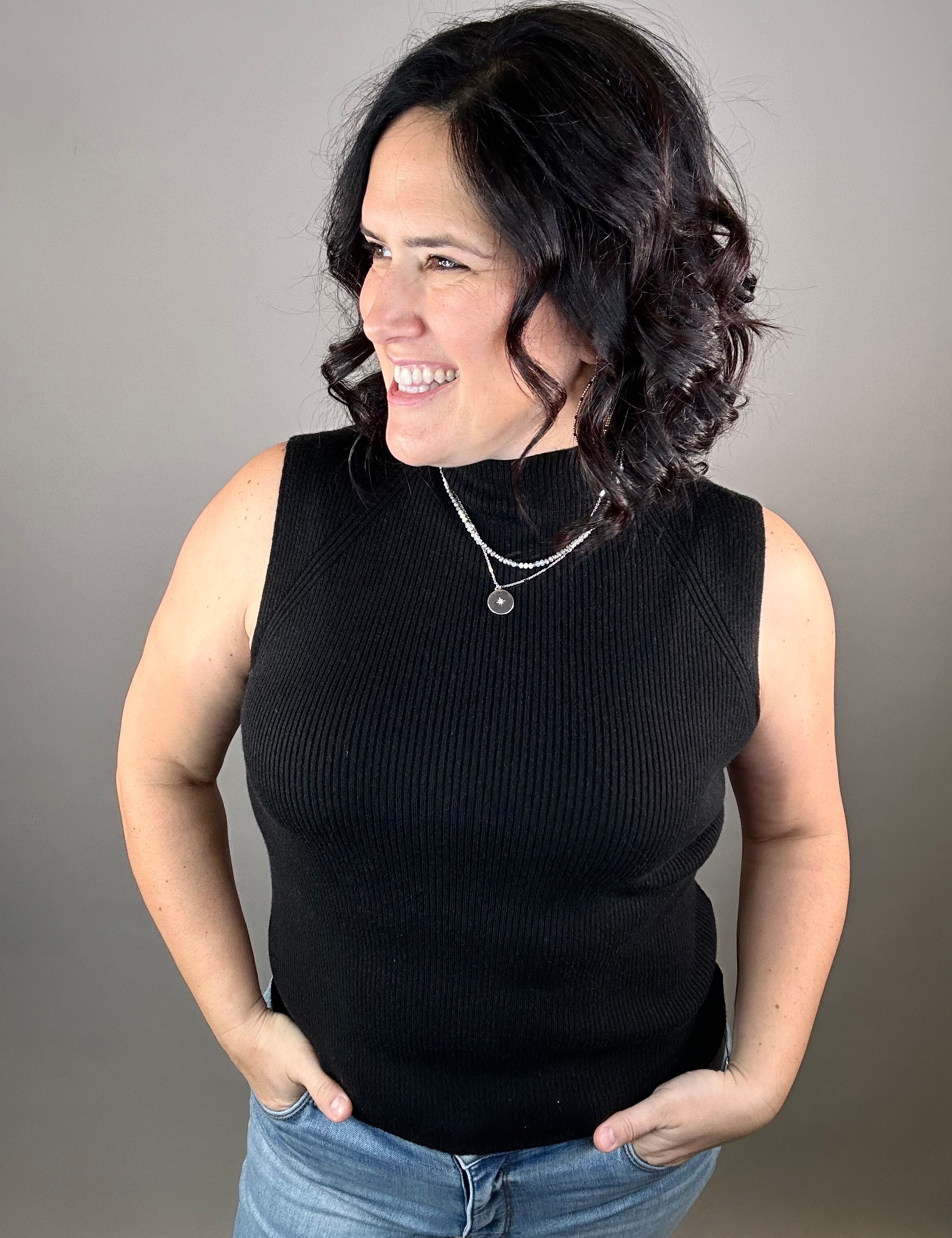 Black Paulina Tank Tops- Tanks THREAD & SUPPLY