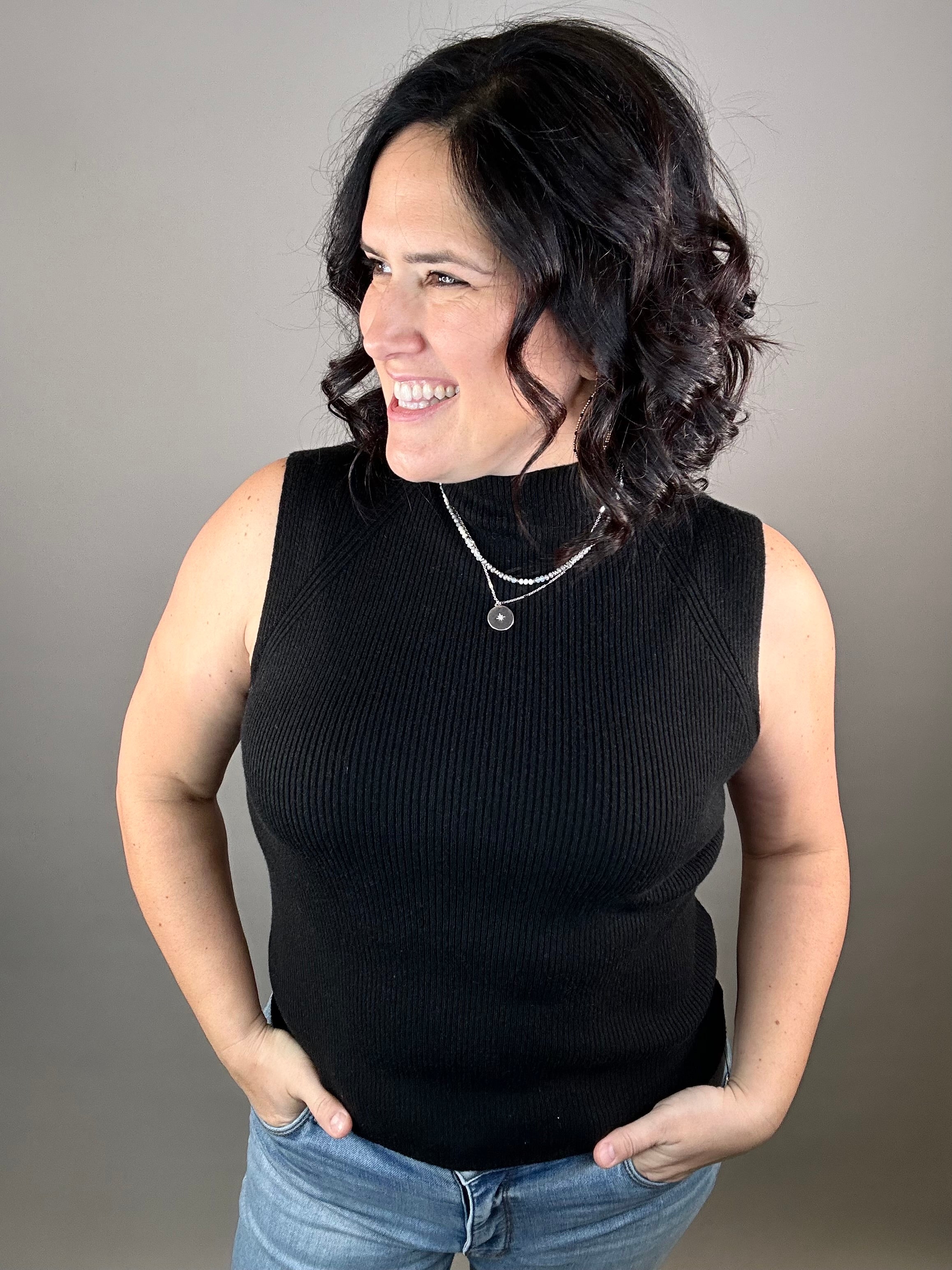 Black Paulina Tank Tops- Tanks THREAD & SUPPLY