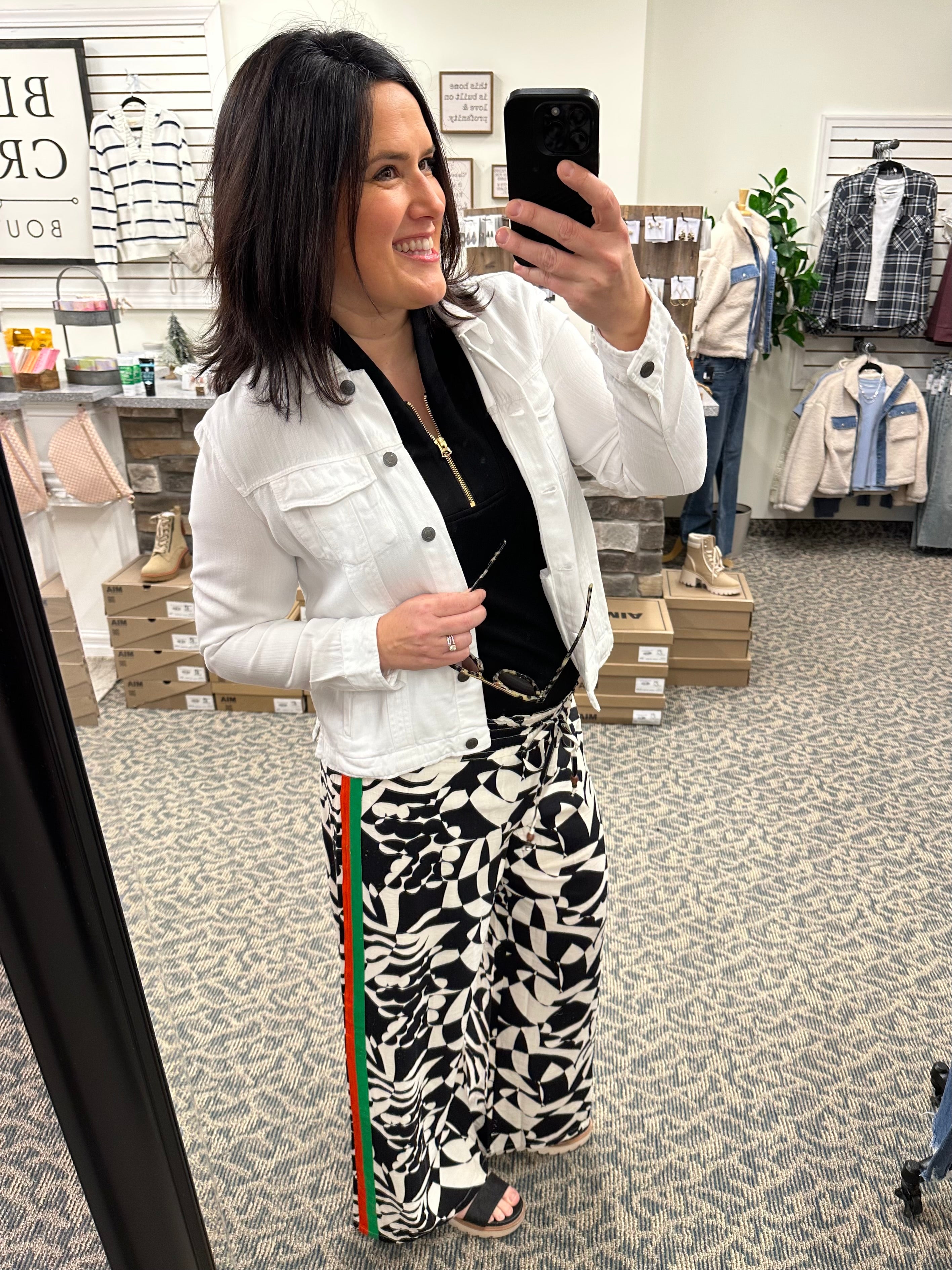 White Jackie Jacket Outerwear- Jackets THREAD & SUPPLY