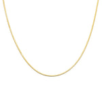 Waterproof Gold Micro Herringbone Necklace: Silver Brenda Grands Waterproof Jewelry
