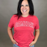 Red Game Day Tee Top - Tee MUGSBY