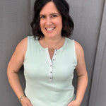 Sage Denning Henley Tank Tops- Tanks FLAG AND ANTHEM