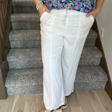 White Solana Pants Bottom- Pants THREAD & SUPPLY