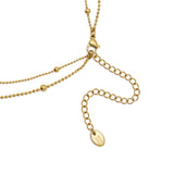 Waterproof Gold Double Beaded Chain Necklace Brenda Grands Jewelry