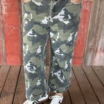 Green Camo Wide Leg Jeans Bottoms - Pants MICA DENIM