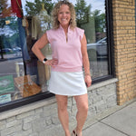 Heathered Grey Skort Bottom- Skirt RAE MODE