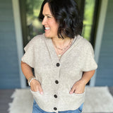 Oatmeal Hoodie Cardigan Sweater Tops- Cardigans STACCATO