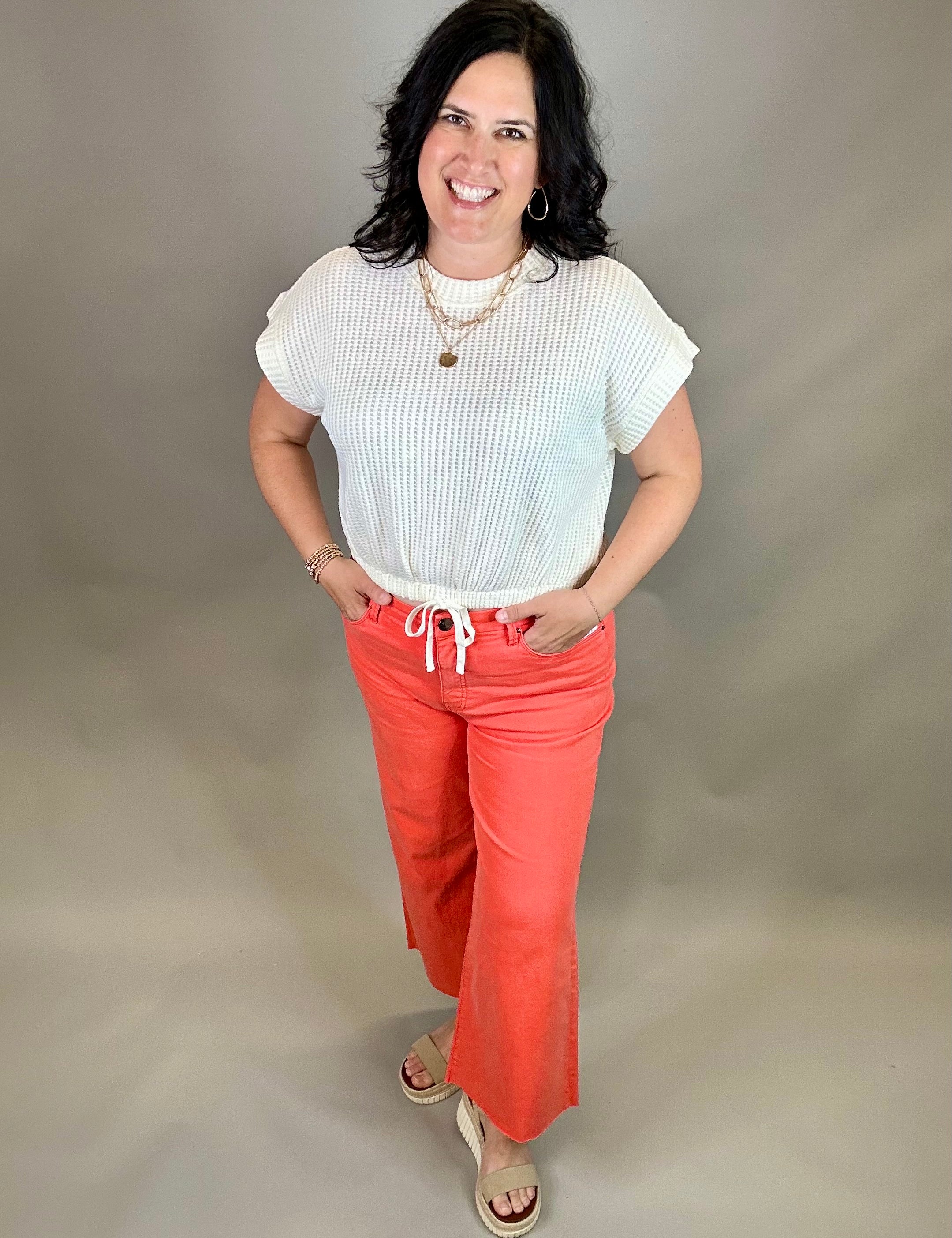Tangerine Meg Wide Leg Jeans Bottoms - Pants KUT FROM THE KLOTH