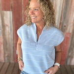 Frost Striped Modal Sleeveless Top Tops- Tanks RAE MODE