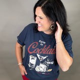 Navy Farm to Cocktail Tee