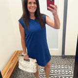 Navy Peony Paulie Dress Dresses THREAD & SUPPLY