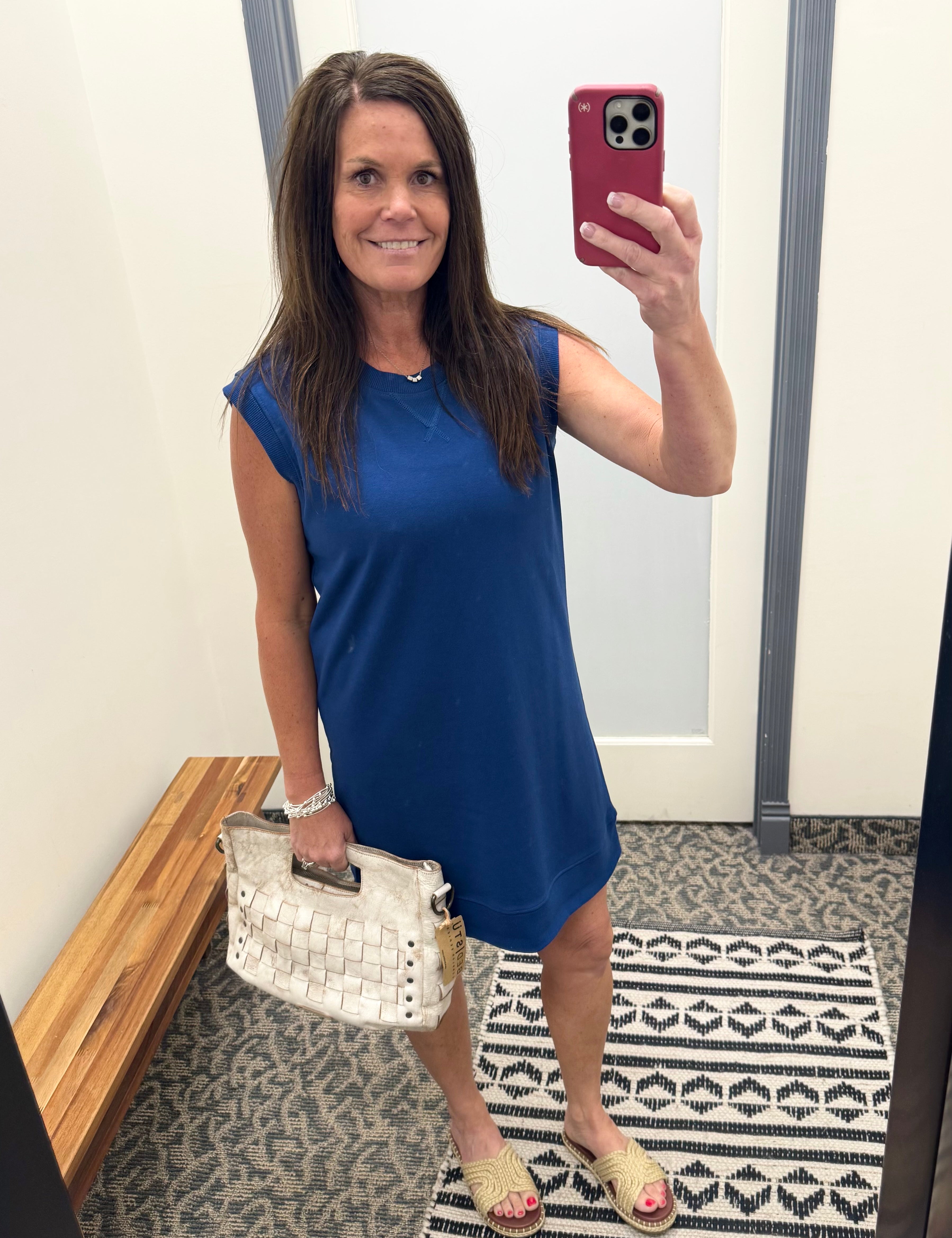 Navy Peony Paulie Dress Dresses THREAD & SUPPLY