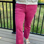 Buccaneer Fab Ab Tummy Control Raw Hem Jeans-MICA Bottoms - Pants MICA