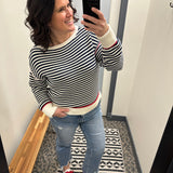 Medium Wash High Rise Crop Straight Jean