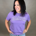 Purple Game Day Tee Top - Tee MUGSBY