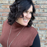 Camel Turtle Neck Sweater Vest