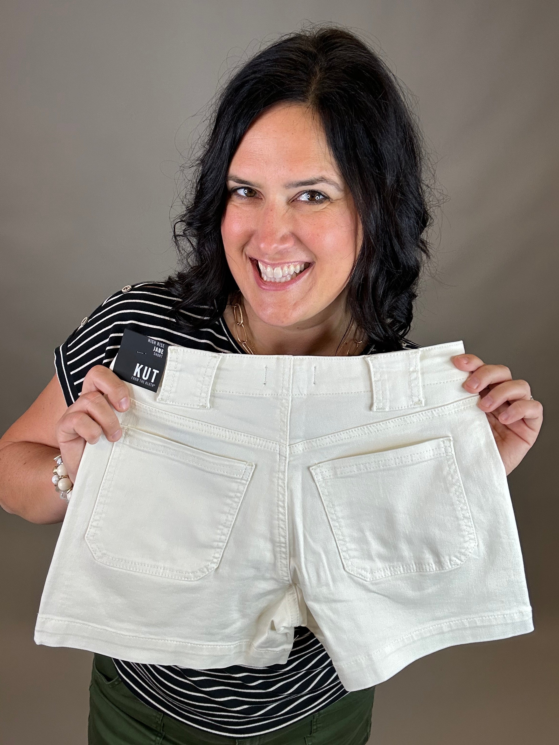 Ecru Jane Short Bottoms - Shorts KUT FROM THE KLOTH