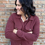 Rust Lined Shirt Jacket Outerwear- Jackets STACCATO