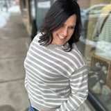 Ivory/Taupe Preston Sweater