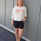 Sunkissed Open Knit Pullover Top - Sweater COZY CO.