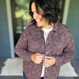 Brown Floral Claremont Jacket