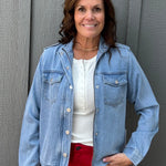 Poloo Blue Flap Jacket Outerwear- Jackets MICA DENIM