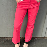 Strawberry Kelsey Ankle Flare Bottom- Pants KUT FROM THE KLOTH