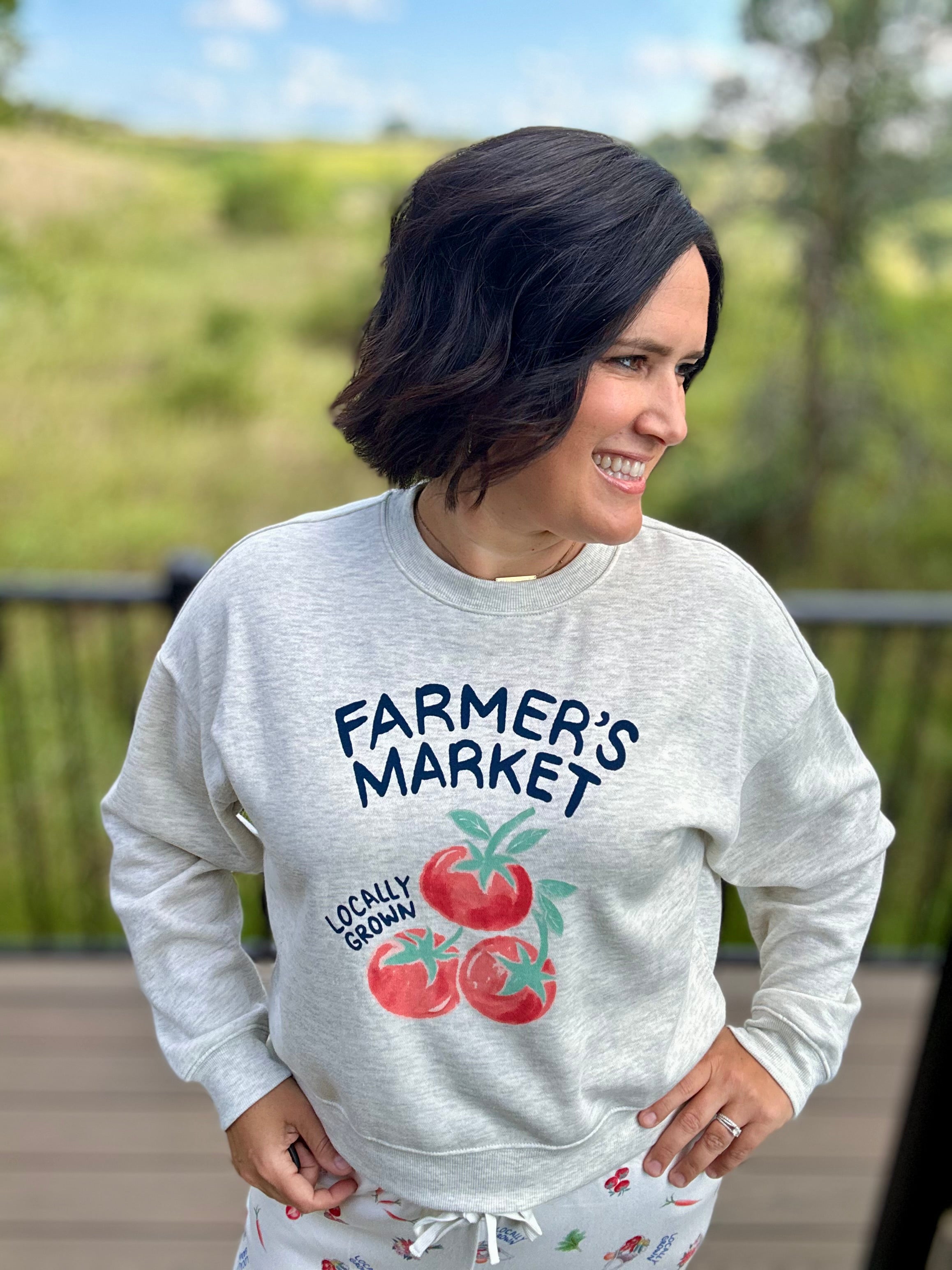 Grey Home Grown Sweatshirt Top - Sweatshirt Z Supply