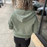 Clover Green Ashford Full Zip Hoodie Top - Sweatshirt THREAD & SUPPLY